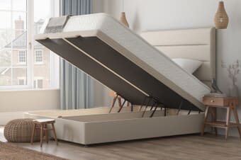 A product image for the Spring King® Memory Ortho Mattress + Ottoman Divan Bed
