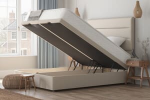 A product image for the Spring King® Memory Ortho Mattress + Ottoman Divan Bed
