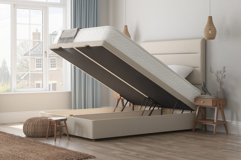 An image for Spring King® Memory Ortho Mattress + Ottoman Divan Bed