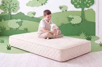 A product image for the Tuft & Springs™ Natural Wool 1000 Kids Mattress