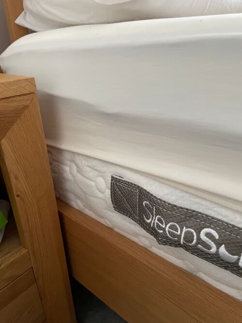 A customer photo for SleepSoul Space 2000 Pocket Memory Pillow Top Mattress - Not had long enough to rate with confidence but so far so good. Very deep mattre. Author: Lisa Bradshaw. Dated: 2022-04-18