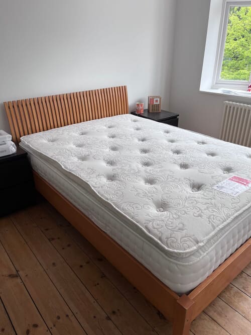 A customer photo for Spring King® Sanctuary Spa 2000 Pillow Top Mattress - European size.Good price and great value for money.Very comfortable. Author: Vanessa. Dated: 2023-05-11