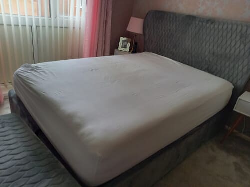 A customer photo for Spring King® Sanctuary Spa 2000 Pillow Top Mattress - Good quality,supportive to my body shape,no.More ache and pains when awake.. Author: Carol Hay. Dated: 2024-06-12