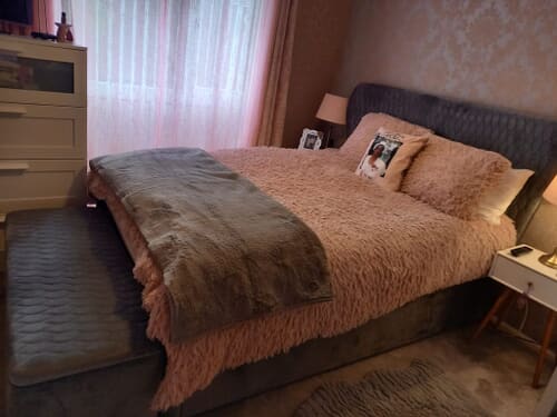 A customer photo for Spring King® Sanctuary Spa 2000 Pillow Top Mattress - Good quality,supportive to my body shape,no.More ache and pains when awake.. Author: Carol Hay. Dated: 2024-06-12