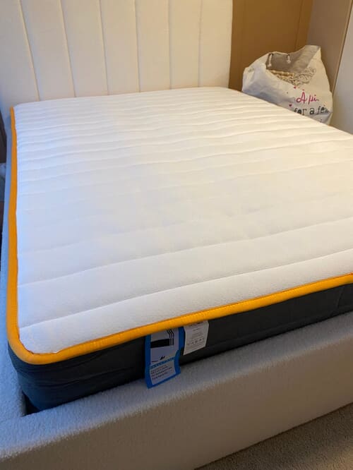A customer photo for SleepSoul Comfort 800 Pocket Mattress - Selected this one from the reviews for my 10 year old daughter. She is very plea. Author: Georgina Mardon. Dated: 2024-12-23