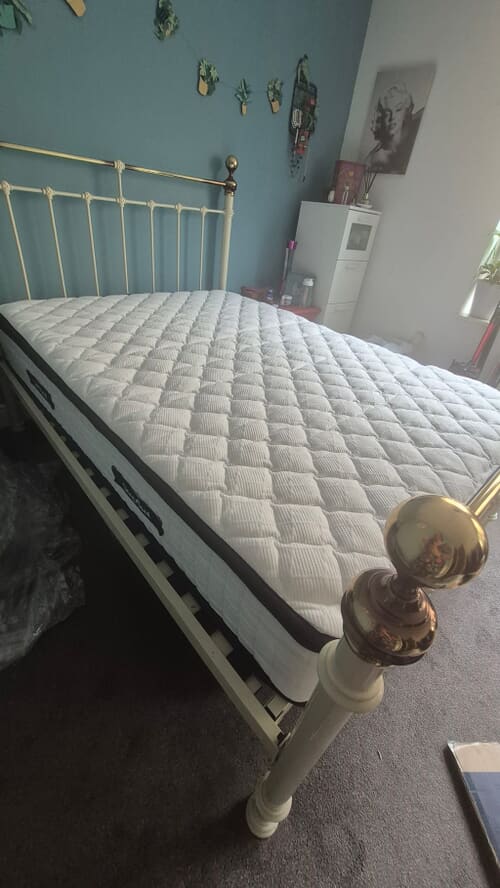 A customer photo for SleepSoul Bliss 1500 Pocket Memory Pillow Top Mattress - Fantastic, best matress ive slept on, firm but soft on top. Best ive slept in ye. Author: Linda. Dated: 2026-06-14