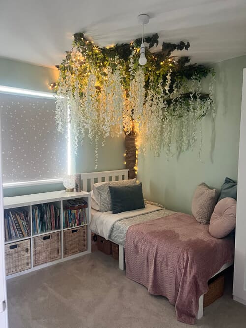 A customer photo for Denver White Bed - Pretty straightforward to build and has been sturdy/ looks beautiful. A lovely b. Author: Linda. Dated: 2026-07-15