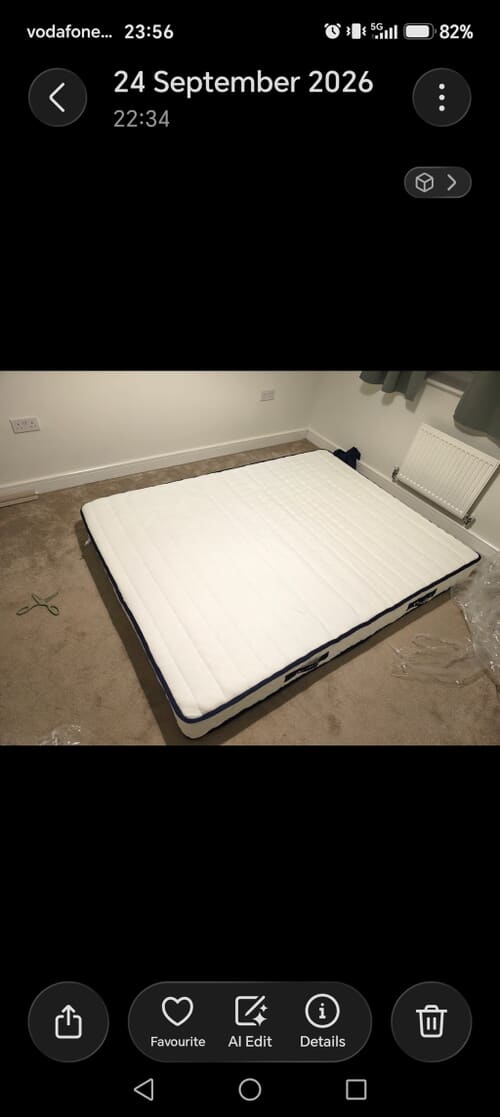 A customer photo for Coolflex® Essentials Pocket Ortho Mattress - The mattress are perfect, exactly what I wanted. As it's stated as firm mattress. Author: Arturs Skabs. Dated: 2026-10-04